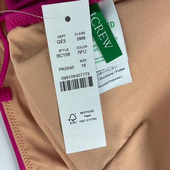 J. Crew Plunge One Piece Swimsuit NWT - Picture 5 of 7